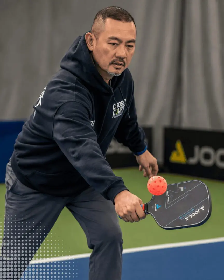 Competitor focusing on their shot